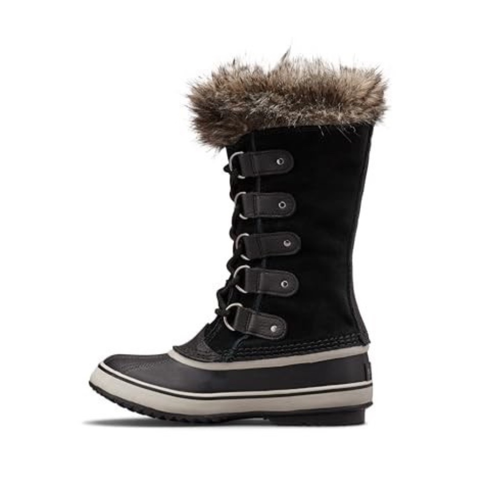 New Sorel Women's Joan of Arctic Boot Waterproof Black Lace Up Suede Boots - Picture 3 of 12